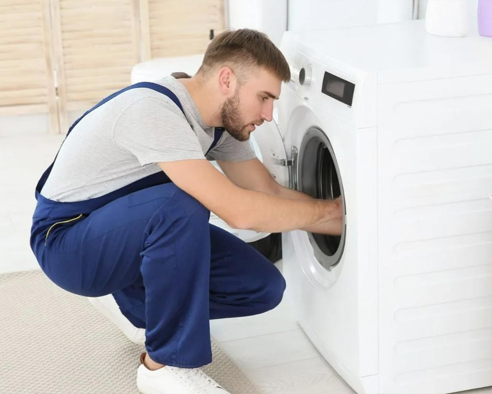 جمع شدن آب در لباسشویی